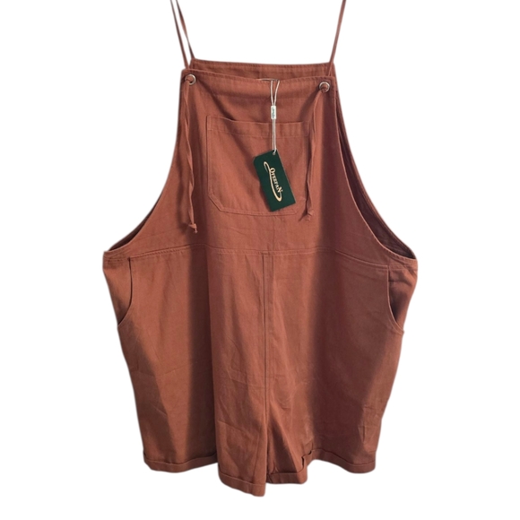 Ofeefan Tie Strap Overall Romper - Picture 2 of 5